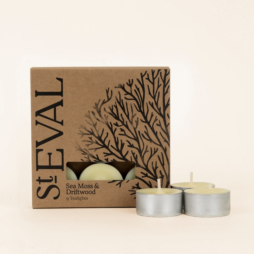 Sea Moss & Driftwood Tealights