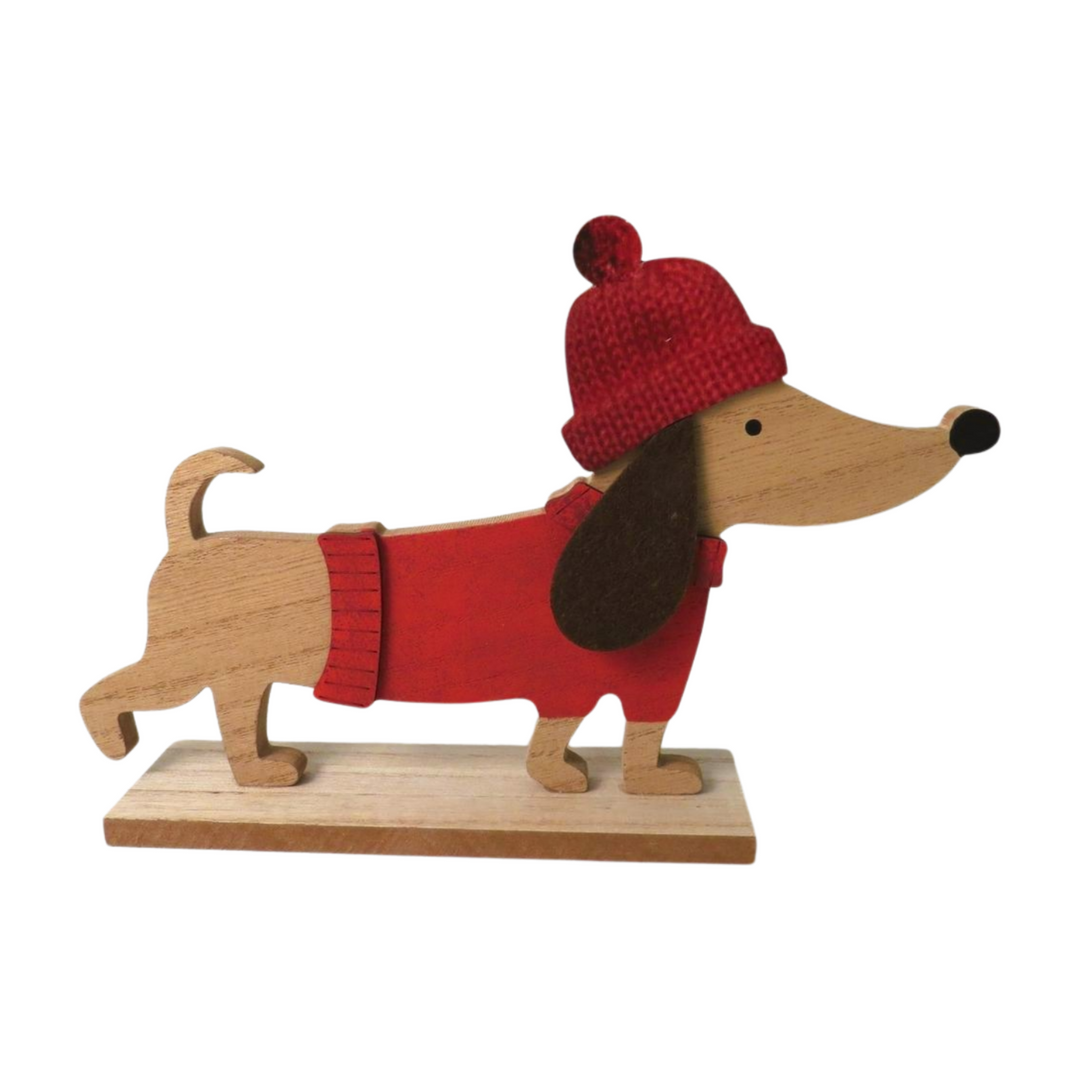 DOG W/ RED JUMPER