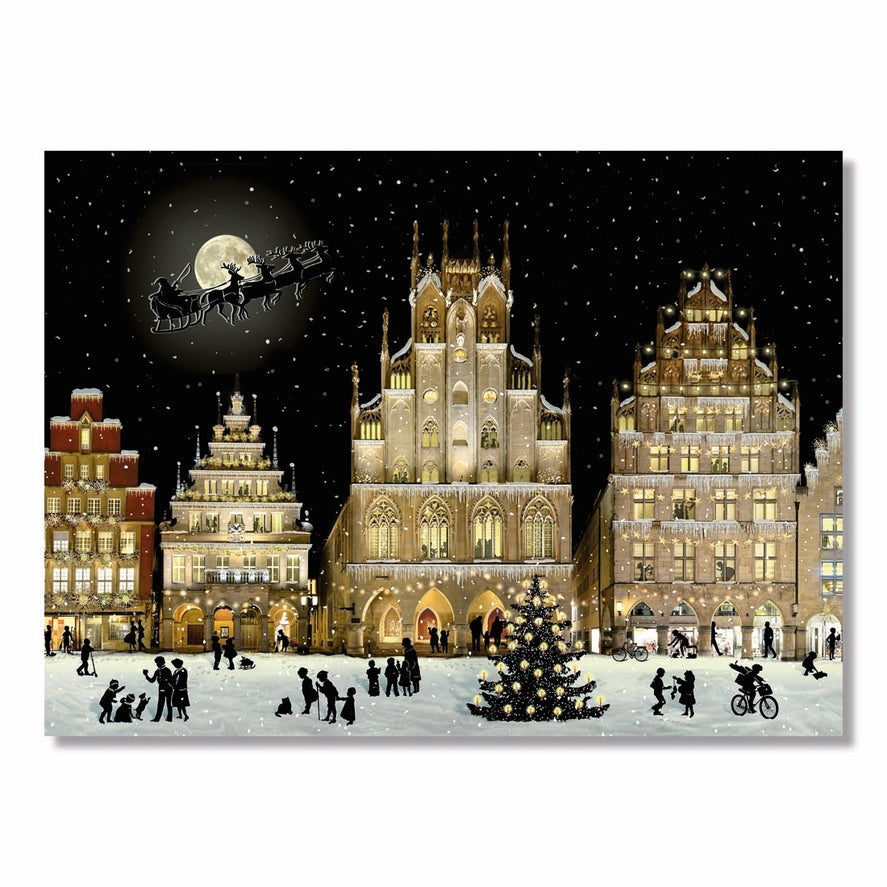 Christmas Lights Cityscape Traditional Advent Calendar