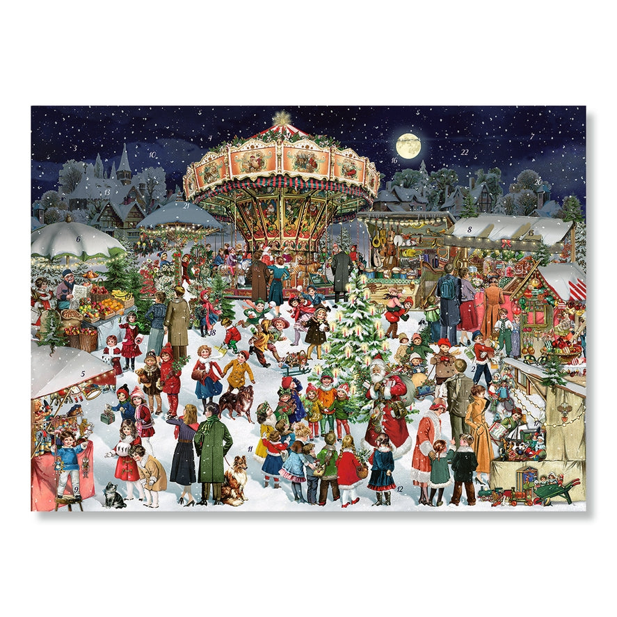 Nostalgic Christmas Market A3 Advent Calendar