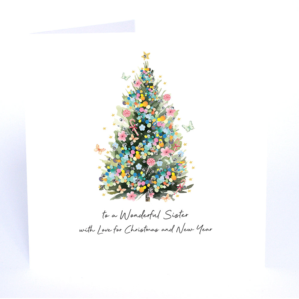 To a Wonderful Sister with Love for Christmas and New Year