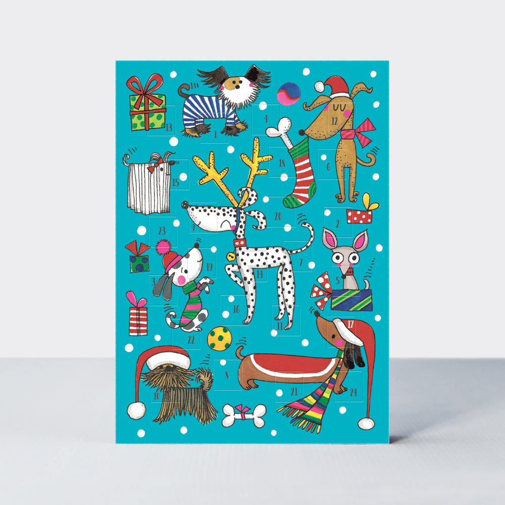 Advent Calendar Card - Christmas Dogs