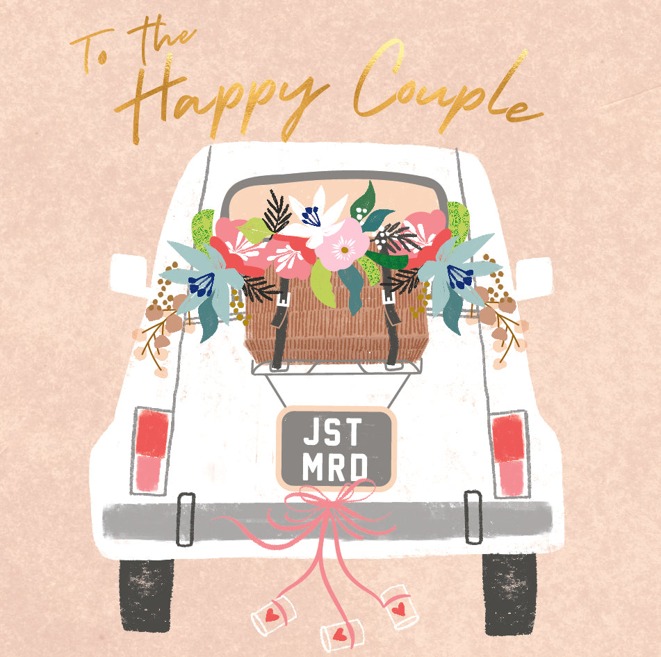 Happy Couple Car