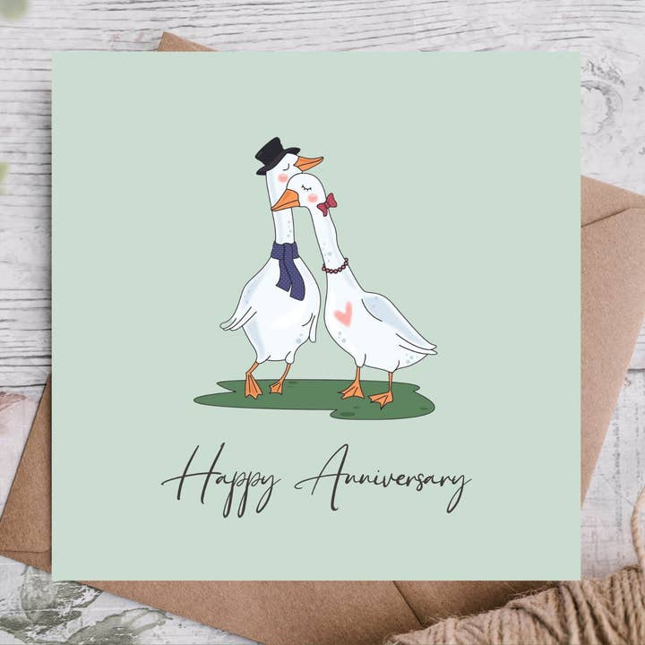 Anniversary Ducks In Love