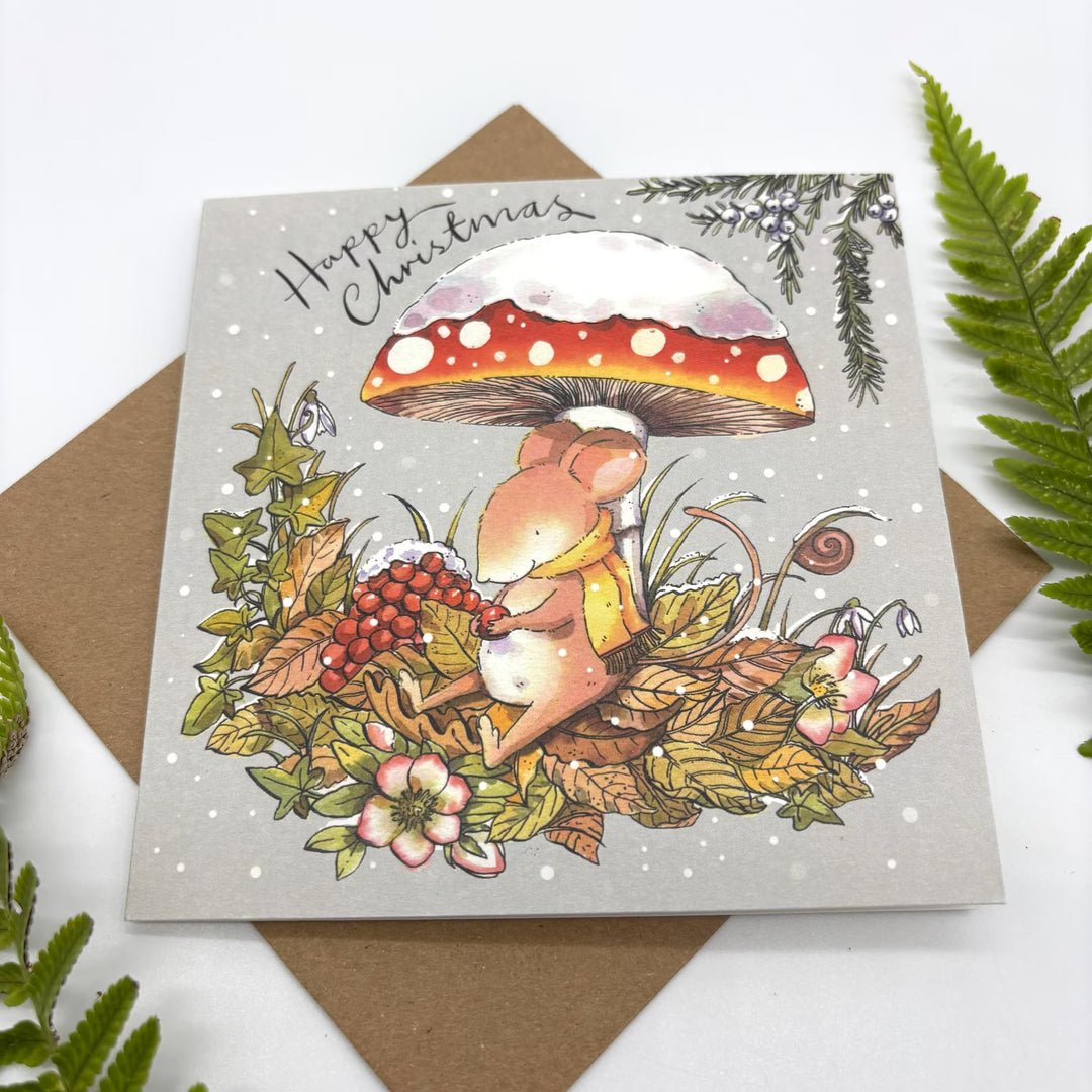 Christmas Mouse Pack of 5 Christmas Cards