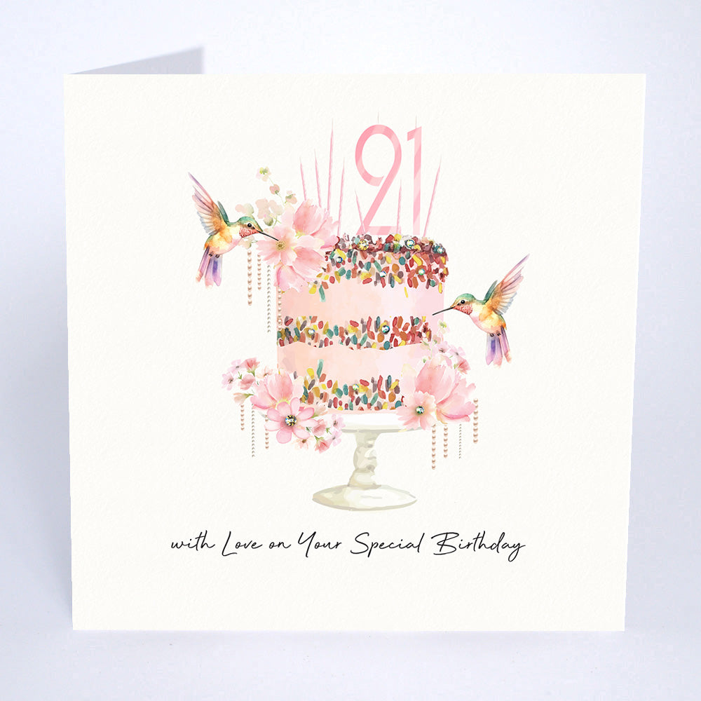 21 with Love on Your Special Birthday