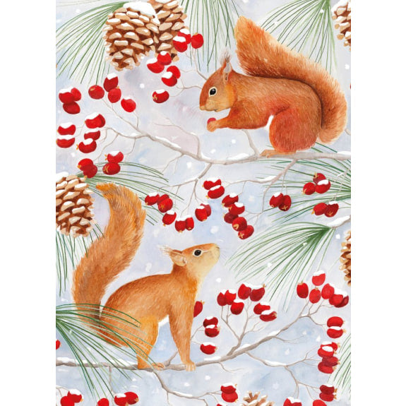 RED SQUIRRELS PACK OF 8