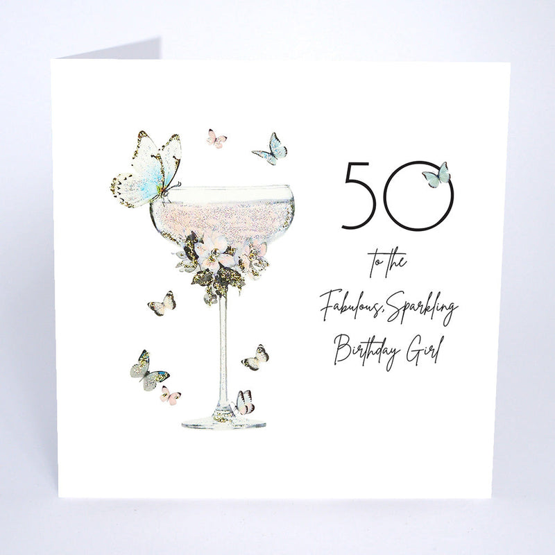 50 To the Fabulous Sparkling Birthday Girl