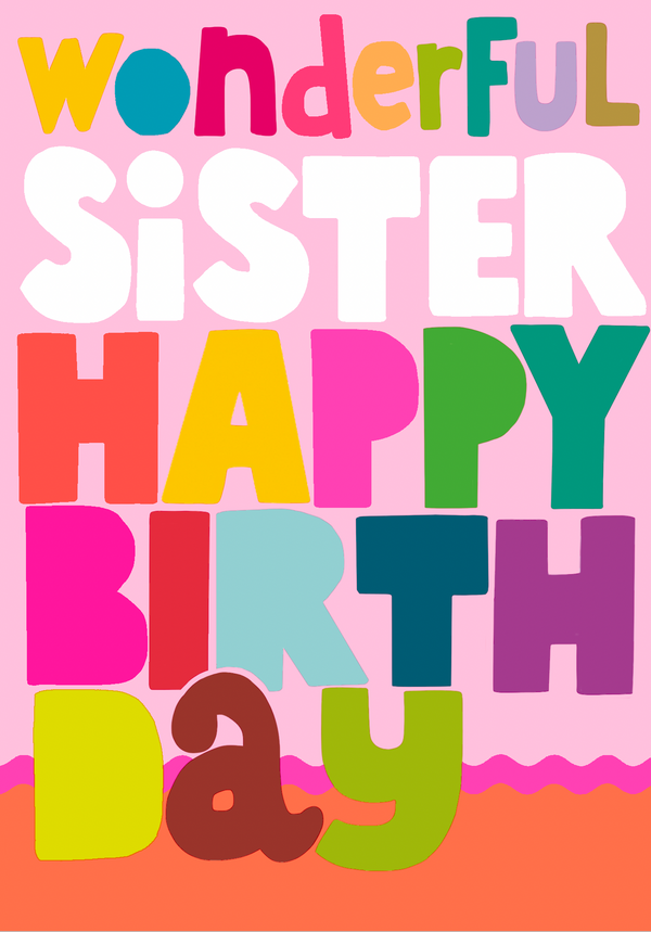 Wonderful Sister Happy Birthday