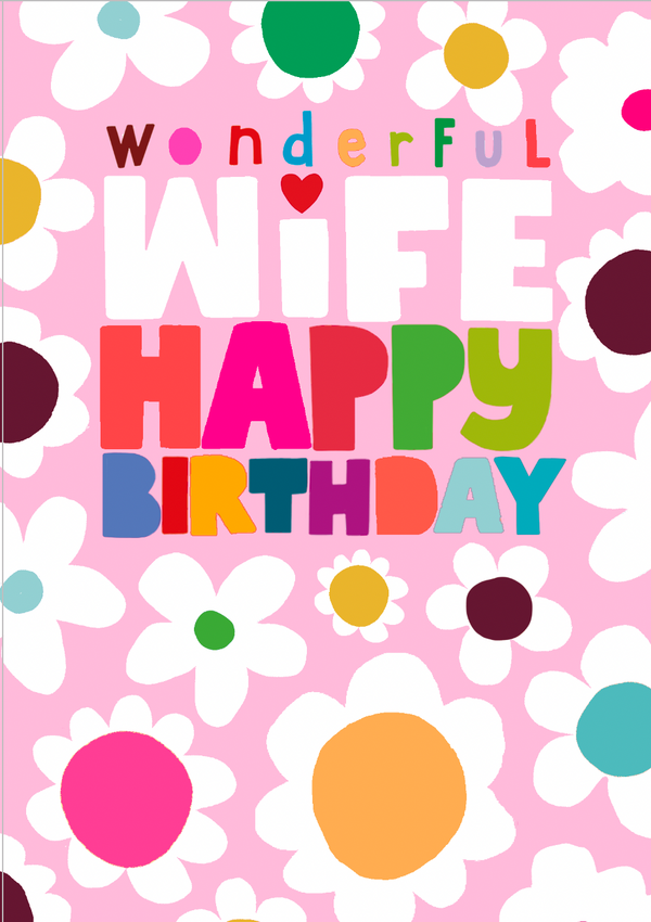 Wonderful Wife Happy Birthday