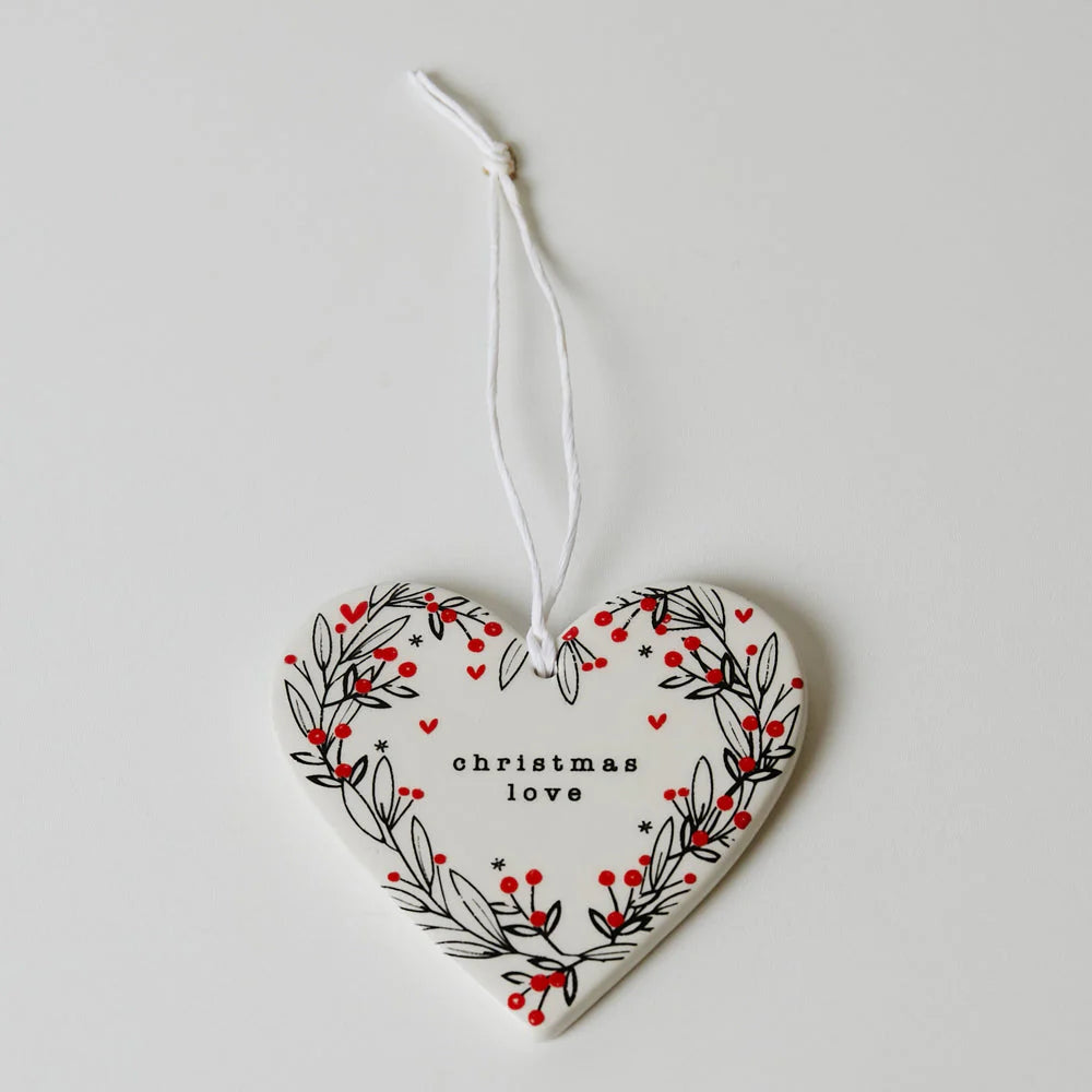 Red Berries Christmas Love Hanging Decoration