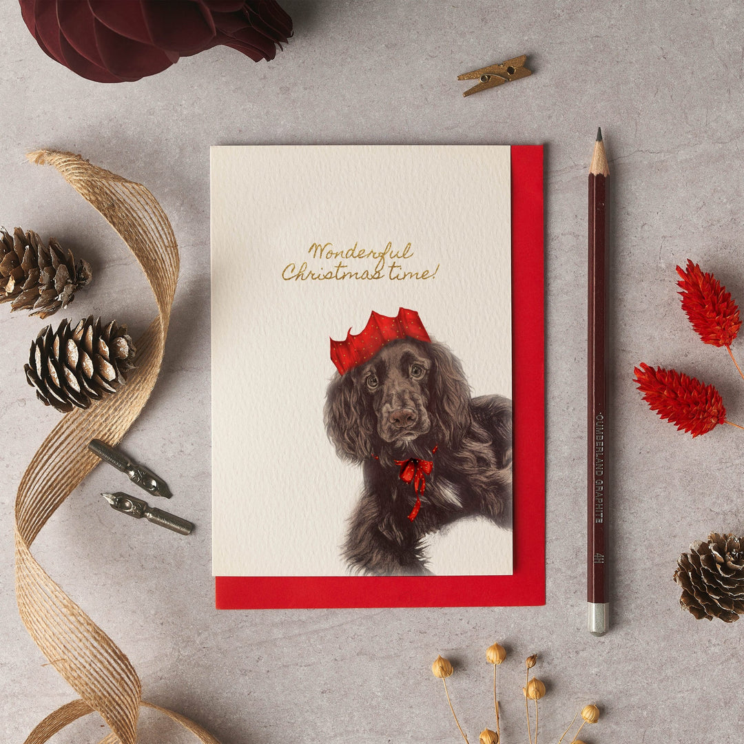 Gus Working Cocker Christmas