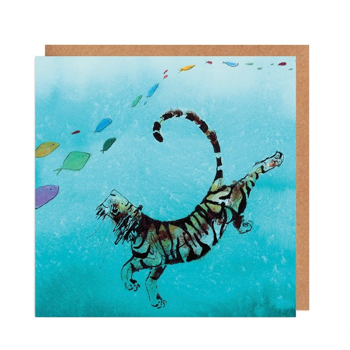 Augustus the Tiger Swimming