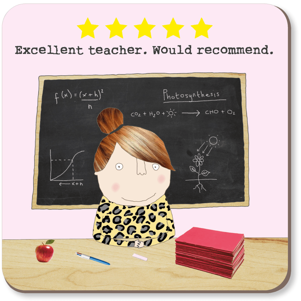 FIVE STAR TEACHER COASTER