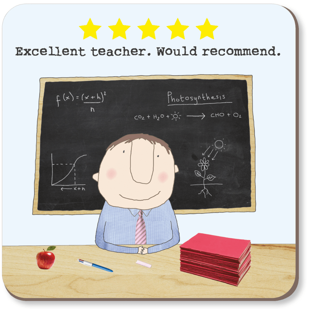 FIVE STAR TEACHER COASTER