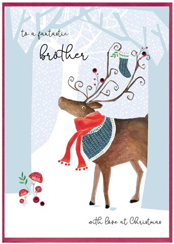 to a lovely brother, reindeer