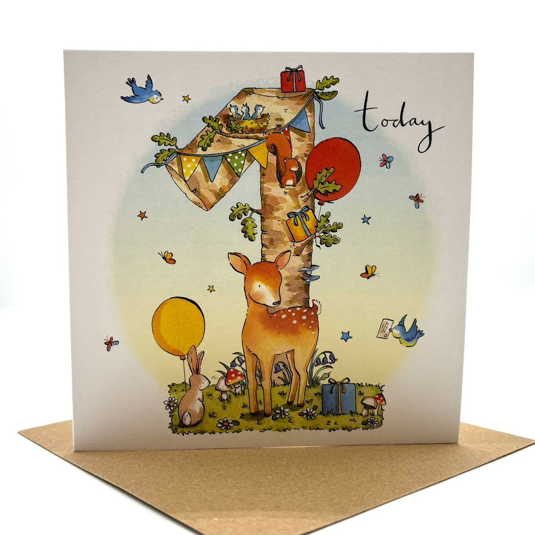 1st Birthday Woodland Deer