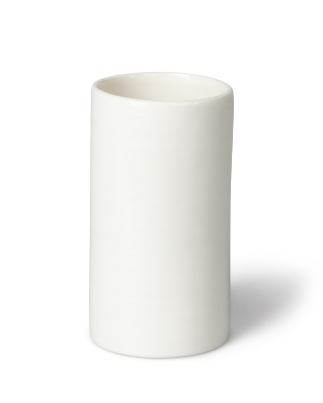 Tall Porcelain Pot  White