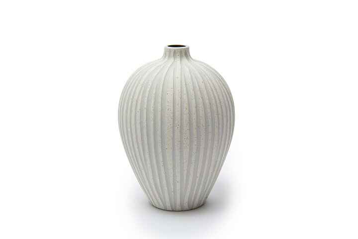 Ebba Vase Medium Sand Stone Stripe