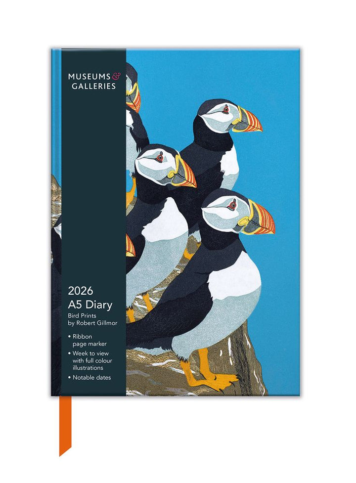 BIRD PRINTS A5 DIARY 2026