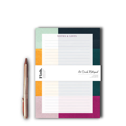 Teal A5 Desk Pad