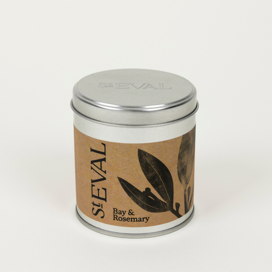 Bay & Rosemary, Scented Tin Candle