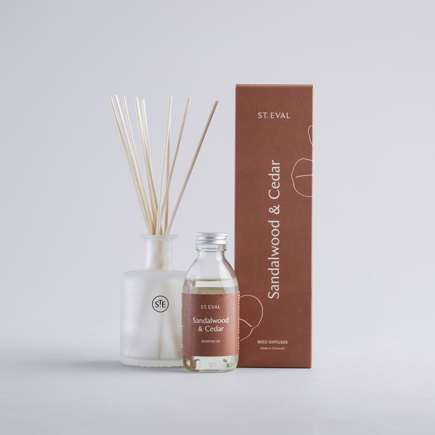 St. Eval Reed Diffuser Lamorna Sandalwood & Cedar