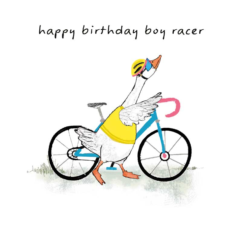 Cyclist Goose
