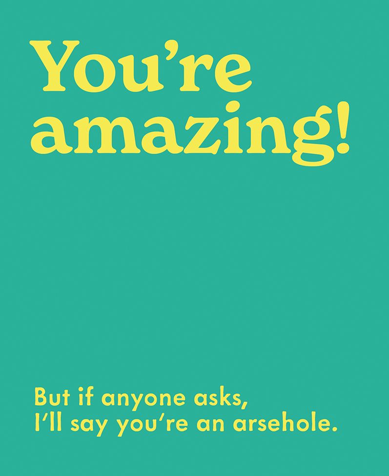 You’re amazing!