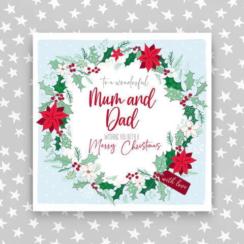 To A Wonderful Mum & Dad Wishing You A Merry Christmas