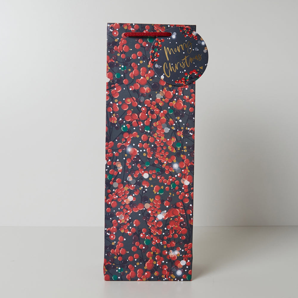 Mimosa Berries Bottle Bag