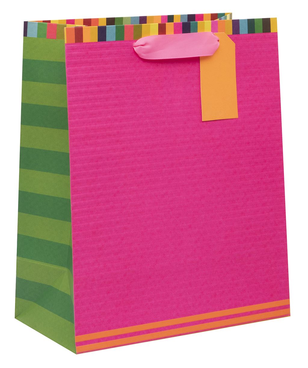 LARGE PINK & ORANGE BAG