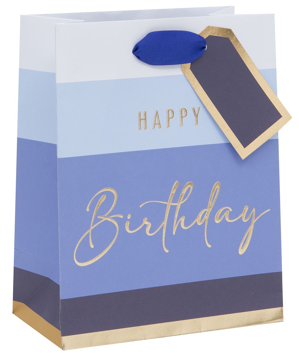 HAPPY BIRTHDAY STRIPE MEDIUM BAG