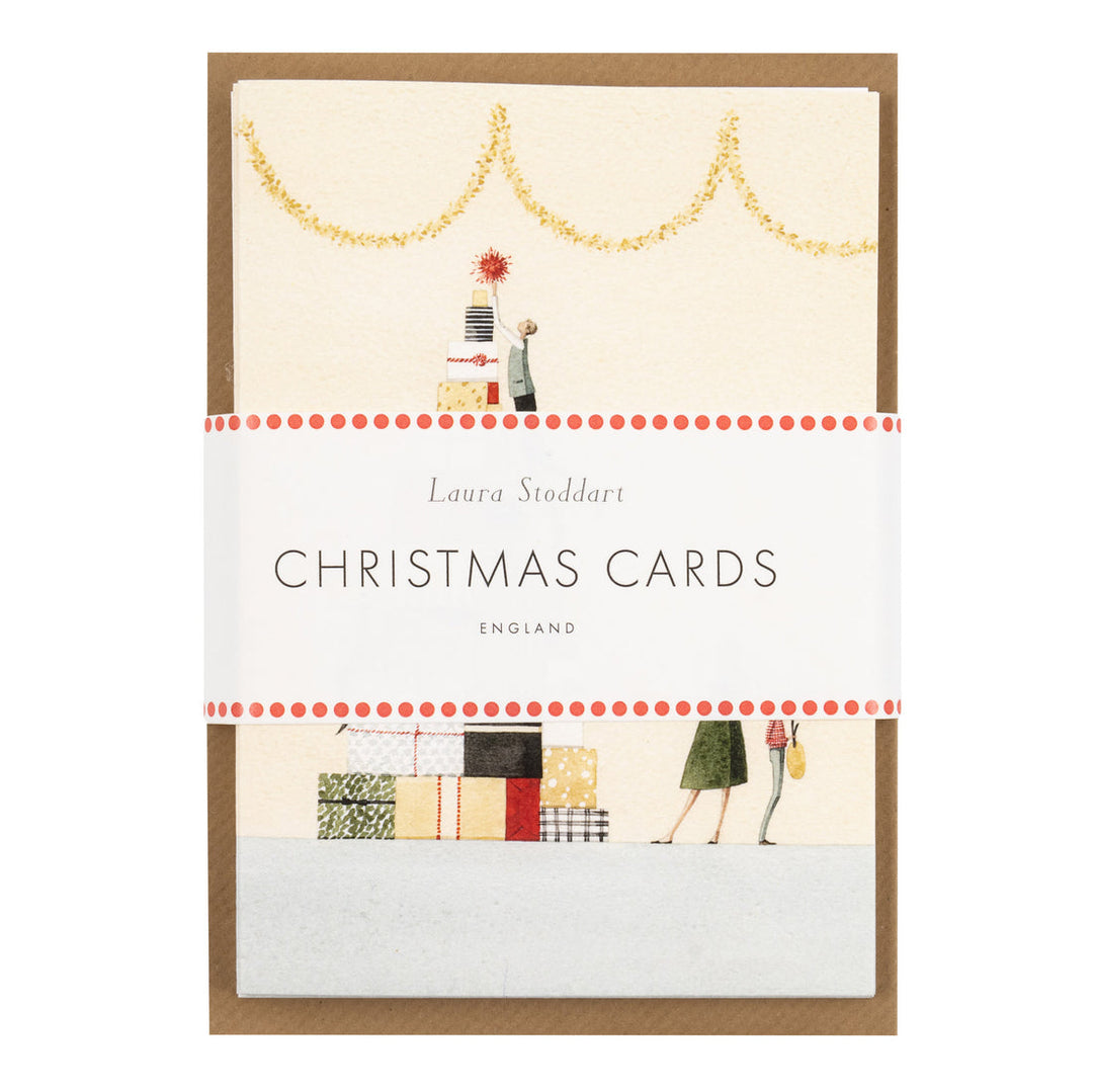 Christmas Wreath/Present Pile Card Pack