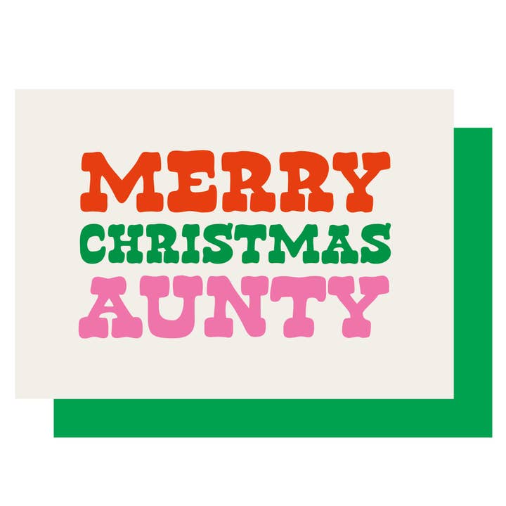 MERRY CHRISTMAS AUNTY