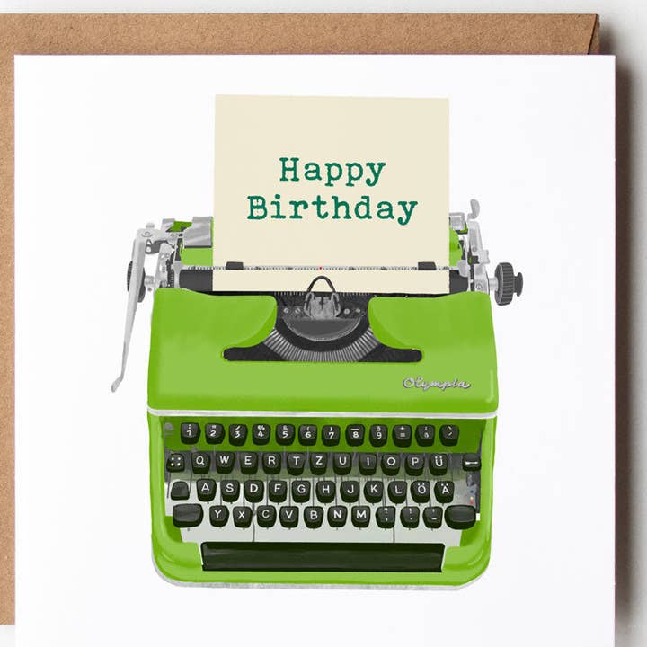 Happy Birthday Typewriter