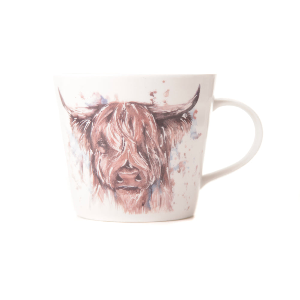 Highland Cow Design Bone China Mug