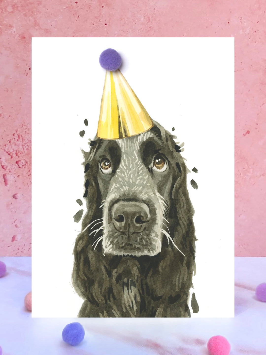 Cocker Spaniel Pompom birthday