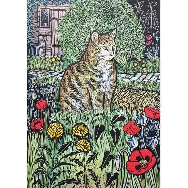 Cat In The Garden