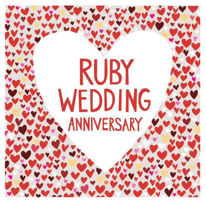 RUBY WEDDING ANNIVERSARY
