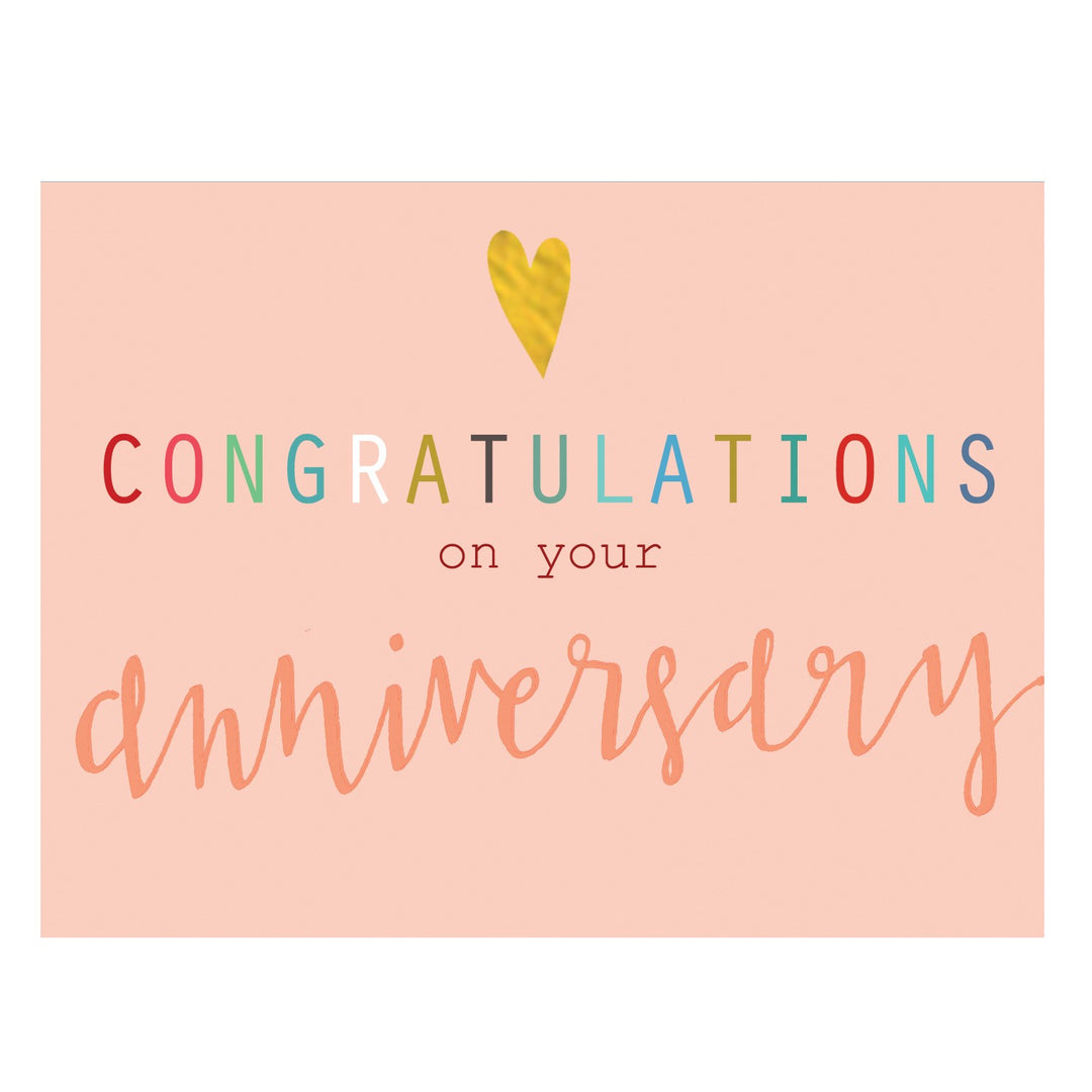 Congratulations on your Anniversary