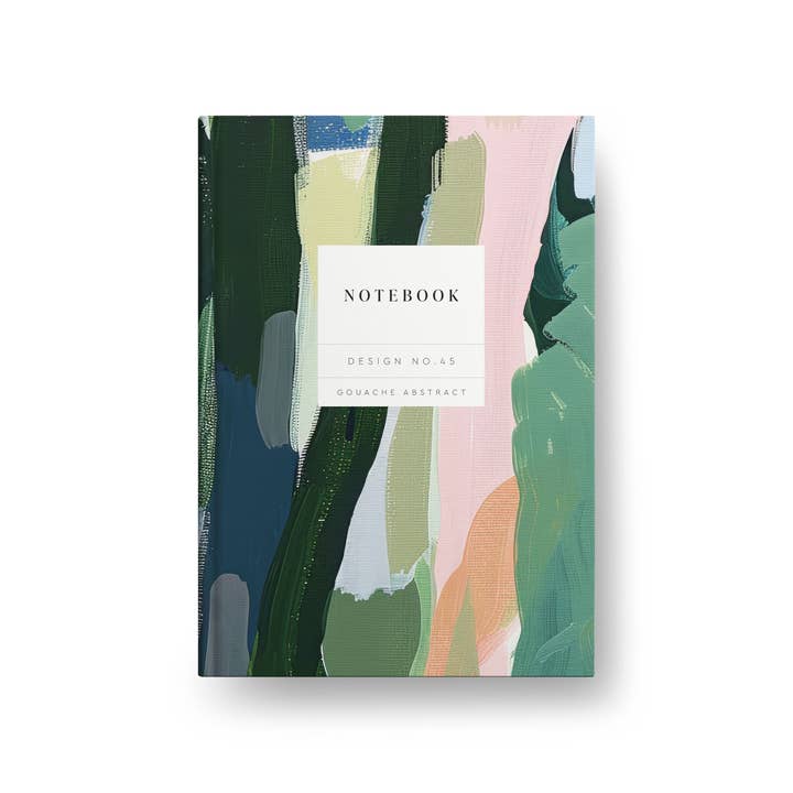 Design No.45 Gouache Abstract Hardback Notebook