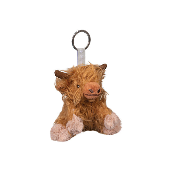 Highland Cow Plush Keyring