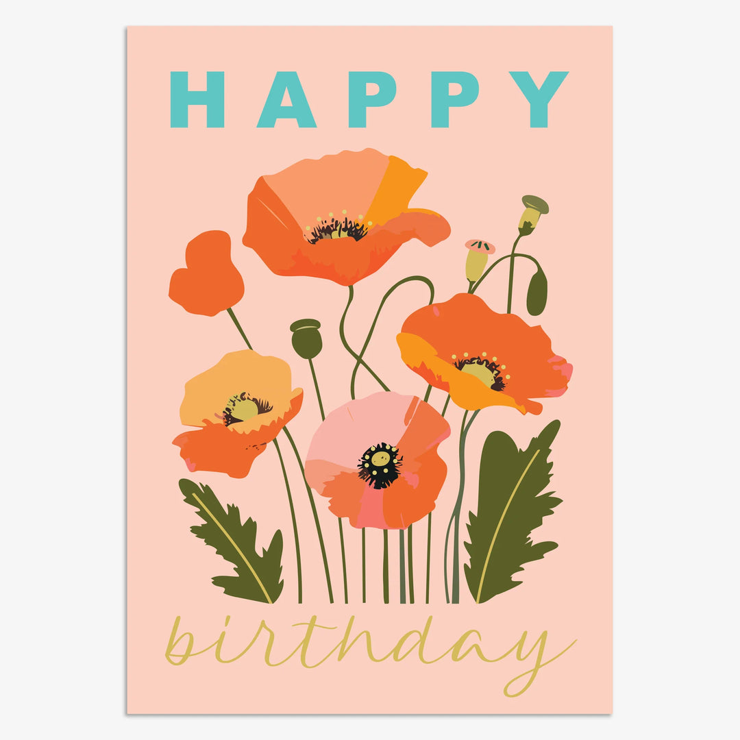 Birthday Poppies