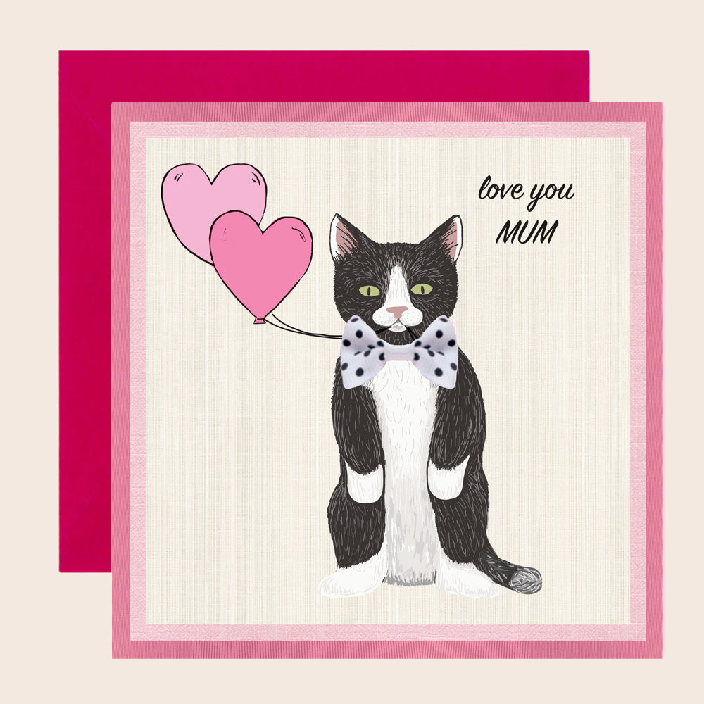 Love You Mum Black Cat