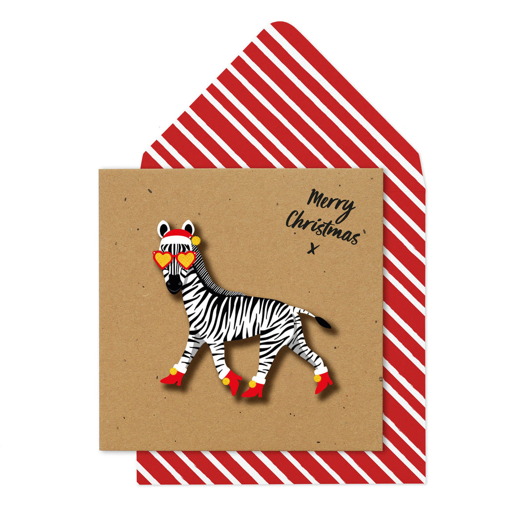 Merry Christmas' Zebra