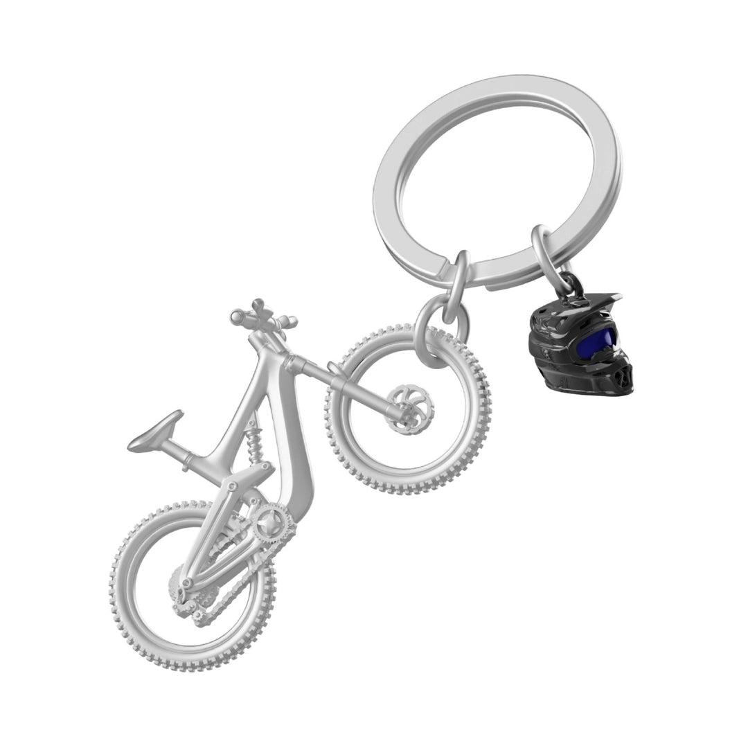 Mountain Bike & Helmet Keyring