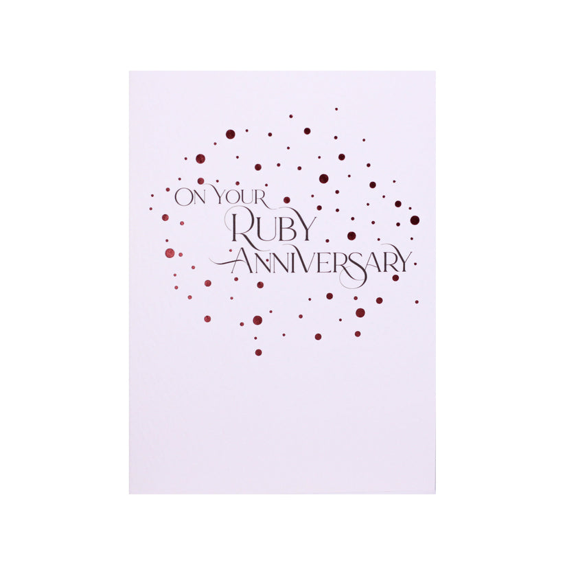 Ruby Wedding Anniversary