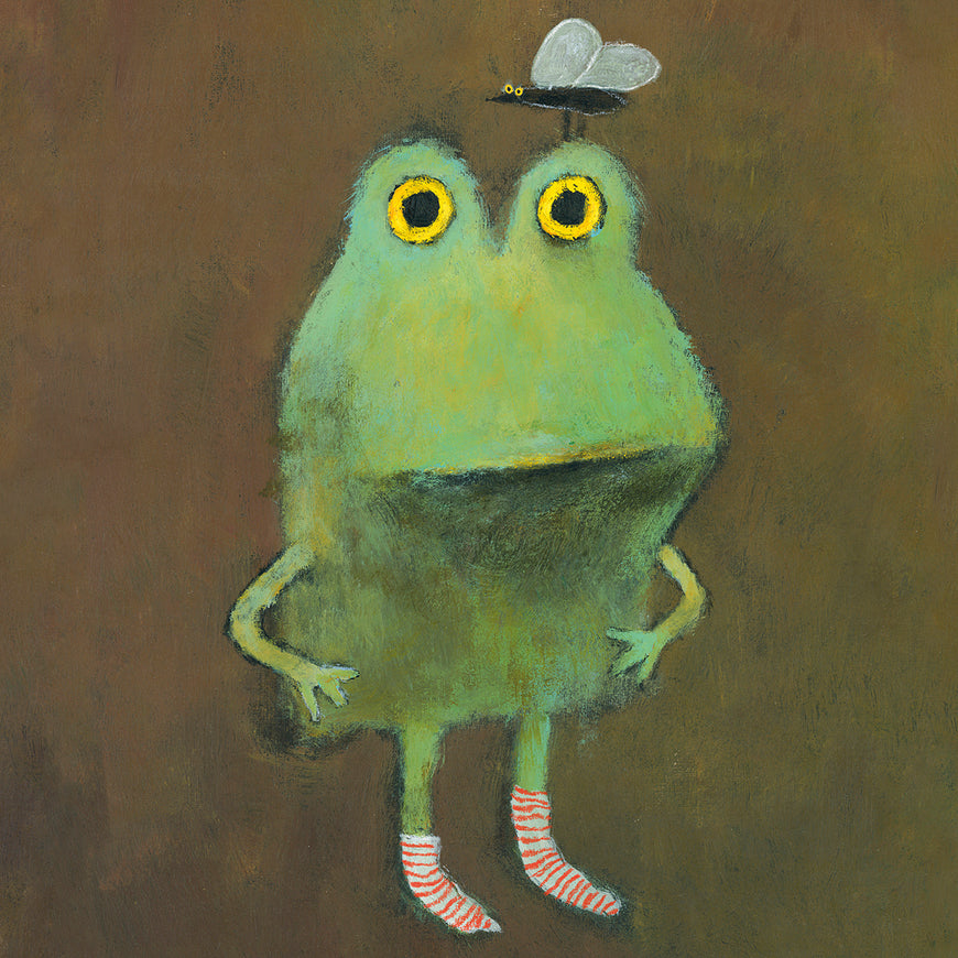 Frog in Striped Socks