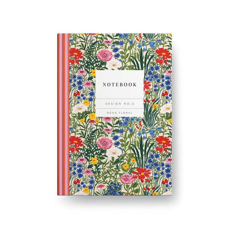 Design No.3 Boho Floral Hardback Notebook